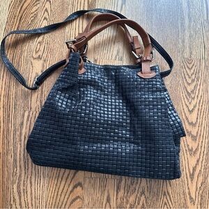 Genuine leather large bag tote bag